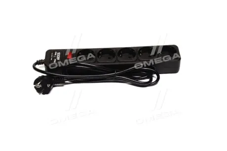 Мережевий фільтр-подовжувач з USB2 Optima Base 5 1.5m BLACK провід 3-0.75мм2 AXXIS AX1264