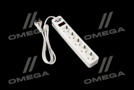 Мережевий фільтр-подовжувач з USB2 Optima Base 5 1.5m WHITE провід 3-0.75мм2 AXXIS AX1265
