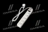Мережевий фільтр-подовжувач з USB2 Optima Base 5 1.8m WHITE провід 3-0.75мм2 AXXIS AX1267 (фото 2)