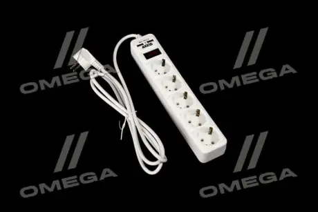 Мережевий фільтр-подовжувач з USB2 Optima Base 5 1.8m WHITE провід 3-0.75мм2 AXXIS AX1267