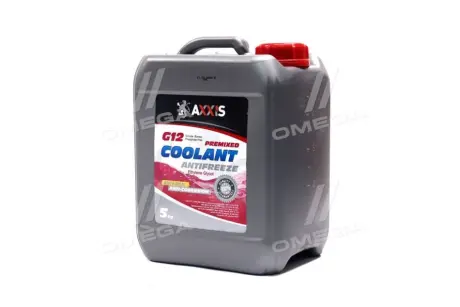 Антифриз RED G12 Сoolant (червоний) (Каністра 5кг) AXXIS AX2002