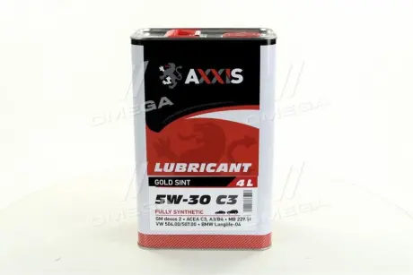 Олива моторн. 5W-30 C3 504-507 (Каністра 4л) AXXIS AX2020
