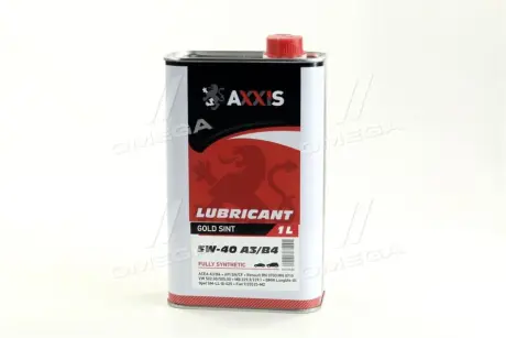 Масло моторн. 5W-40 A3-B4 Gold Sint (Каністра 1л) AXXIS AX2024