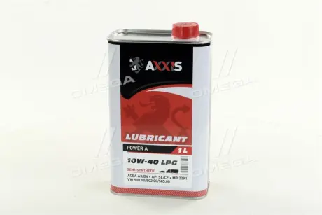 Масло моторн. 10W-40 LPG Power A (Каністра 1л) AXXIS AX2028