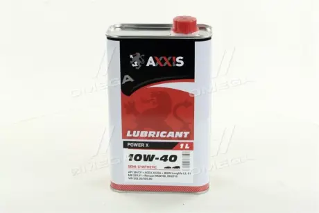 Олива моторн. 10W-40 Power Х (Каністра 1л) AXXIS AX2033