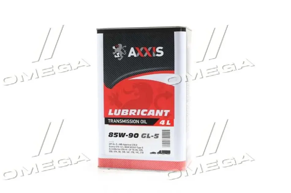 Олива трансміс. 85w-90 (Каністра 4л) AXXIS AX2072 (фото 1)