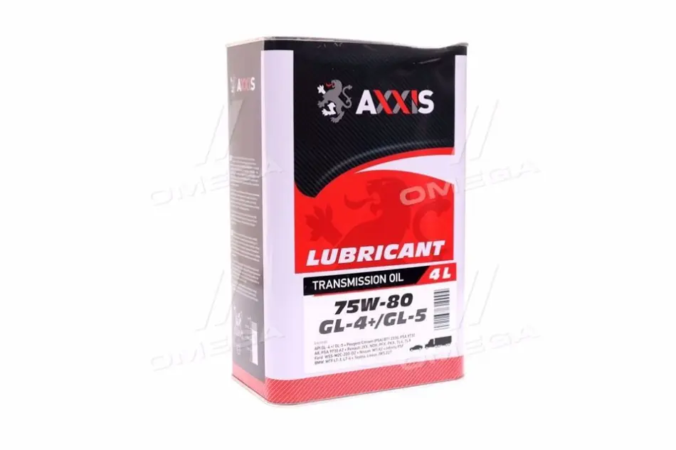 Олива трансміс. 75W-80 GL-4 + (Каністра 4л) AXXIS AX2163 (фото 1)