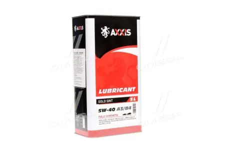 Масло моторн. 5W-40 A3-B4 Gold Sint (Каністра 5л) AXXIS AX2175