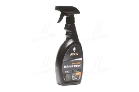 Чернитель (очиститель) резины Black Coat for Tire 500мл <> AXXIS AX736