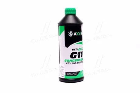 Антифриз концентрат ECO-80C GREEN G11 (зелений) 1,5л <> AXXIS AXP999G11GRECO15