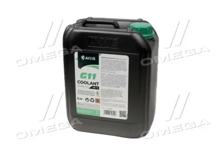Антифриз GREEN G11 Сoolant Ready-Mix -36°C <> (зелений) (Каністра 5кг) AXXIS AXP999G11GRRDM5