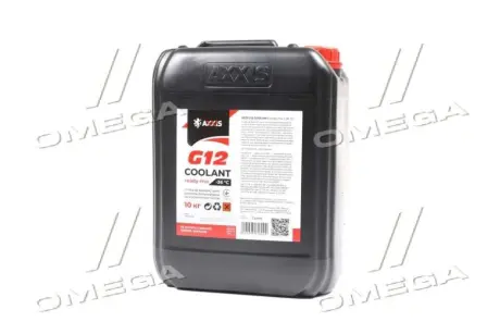 Антифриз RED G12+ Сoolant Ready-Mix -36 ° C <> (червоний) (Каністра 10кг) AXXIS AXP999G12RRDM10