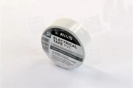 Ізолента біла 19mm-10м AXXIS ET912W