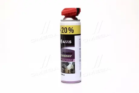 Очищувач гальмівної системи і зчеплення Brake Cleaner 500ml + 20 НОСИК AXXIS VSB06020