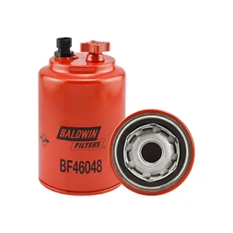 Fuel filter, water separator, Spin-On. Фильтр топливный сепаратор, накручиваемый. Фільтр паливний, водяний сепаратор, накручуваний BALDWIN FILTERS BF46048