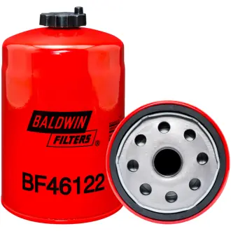 Fuel filter, water separator, Spin-On. Фильтр топливный сепаратор, накручиваемый. Фільтр паливний, водяний сепаратор, накручуваний BALDWIN FILTERS BF46122