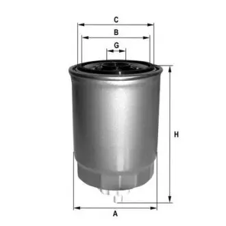 Fuel filter, water separator, Spin-On. Фильтр топливный, сепаратор, накручиваемый BEDFORD 90166585