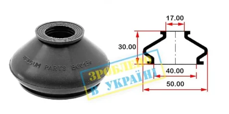 Пильник опори кульової рульового наконечника (універсальний) (40х17x30) BELGUM BG0136