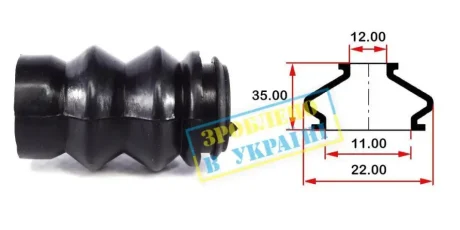 Пильник направляючої супорта MB Sprinter/VW Crafter 06- BELGUM BG0166