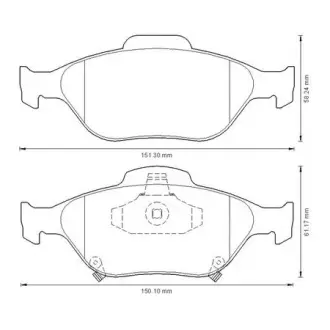 Brake pads. Колодки тормозные, дисковый тормоз BENDIX 572576B