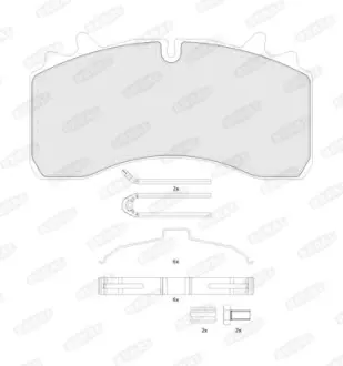 Комплект гальмівних колодок BERAL BCV29162TK