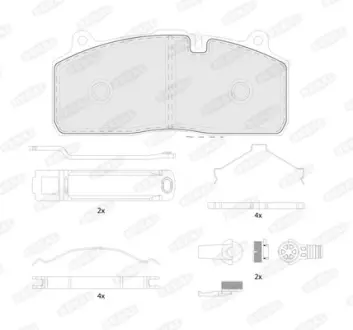 Комплект гальмівних колодок BERAL BCV29274TK