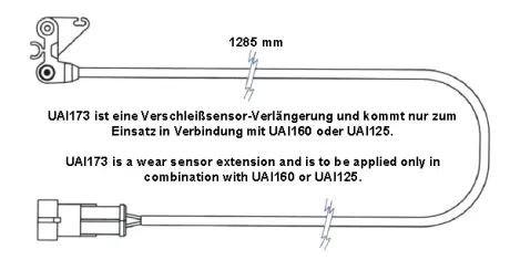 Сигнализатор, износ тормозных колодок BERAL UAI173