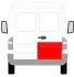 Ремонтна панель дверей задн прав (обшивка, нижня частина, 1/3 вис) MERCEDES SPRINTER 901, 902, 903, 904, 905 VW LT II 01.95-07.06 BLIC 6016003546152P (фото 2)