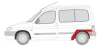 Ремонтна частина крила задн Лів CITROEN BERLINGO I PEUGEOT PARTNER 2D 07.96-10.08 BLIC 6504030550591P (фото 2)