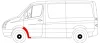 Ремонтна частина крила передн лів (задня частина) MERCEDES SPRINTER 906 VW CRAFTER 2E 04.06-06.18 BLIC 6504033548331P (фото 2)
