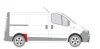 Ремонтна частина крила задн прав (перед колесом, коротка модель) NISSAN PRIMASTAR X83 OPEL VIVARO A RENAULT TRAFIC II 03.01-01.16 BLIC 6504036061586P (фото 2)