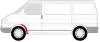 Ремонтна частина крила передн Лів (задня частина) VW TRANSPORTER T4 07.90-04.03 BLIC 6504039558331P (фото 2)