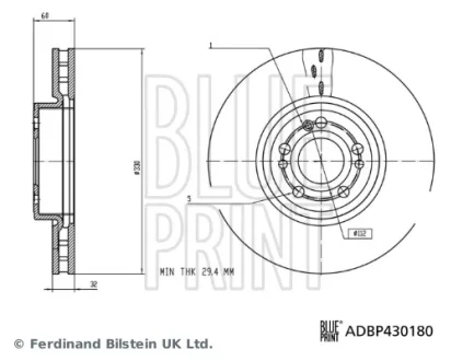 Автозапчасть BLUE PRINT ADBP430180