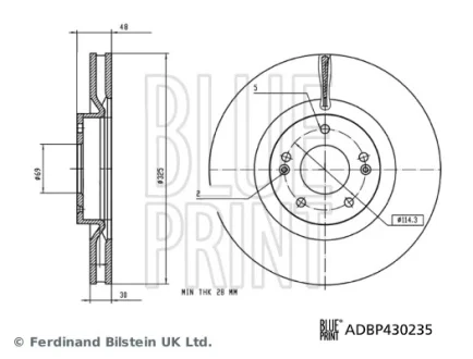 Автозапчасть BLUE PRINT ADBP430235