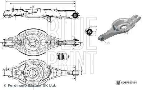 Важіль підвіски (Blue Print) BLUE PRINT ADBP860191