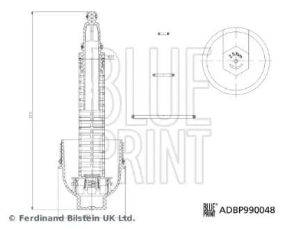 Кришка фільтра (Blue Print) BLUE PRINT ADBP990048