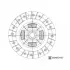 Диск зчеплення BLUE PRINT ADM53137