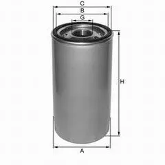 Hydraulic filter, Spin-On. Фильтр гидравлический, накручиваемый BOMAG 5821203