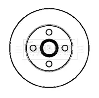 Тормозной диск BORG & BECK BBD4013
