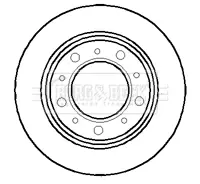 Тормозной диск BORG & BECK BBD4018