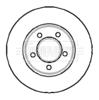 Тормозной диск BORG & BECK BBD4044