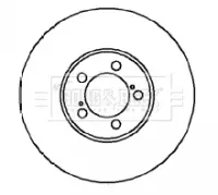 Тормозной диск BORG & BECK BBD4099