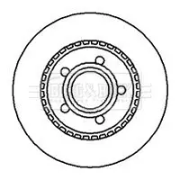 Тормозной диск BORG & BECK BBD4116