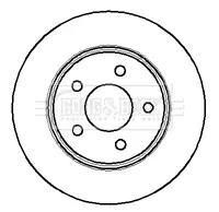 Тормозной диск BORG & BECK BBD4123