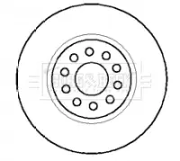 Тормозной диск BORG & BECK BBD4124