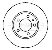 Тормозной диск BORG & BECK BBD4154