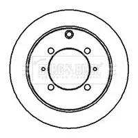 Тормозной диск BORG & BECK BBD4196