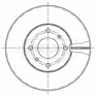 Тормозной диск BORG & BECK BBD4232