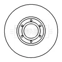 Тормозной диск BORG & BECK BBD4234