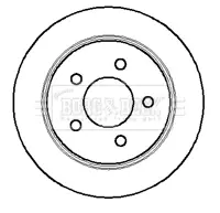 Тормозной диск BORG & BECK BBD4237